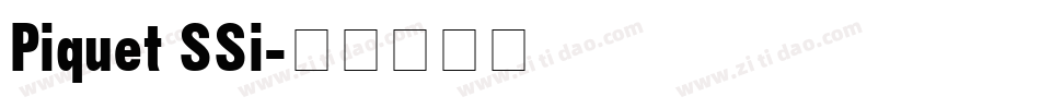 Piquet SSi字体转换